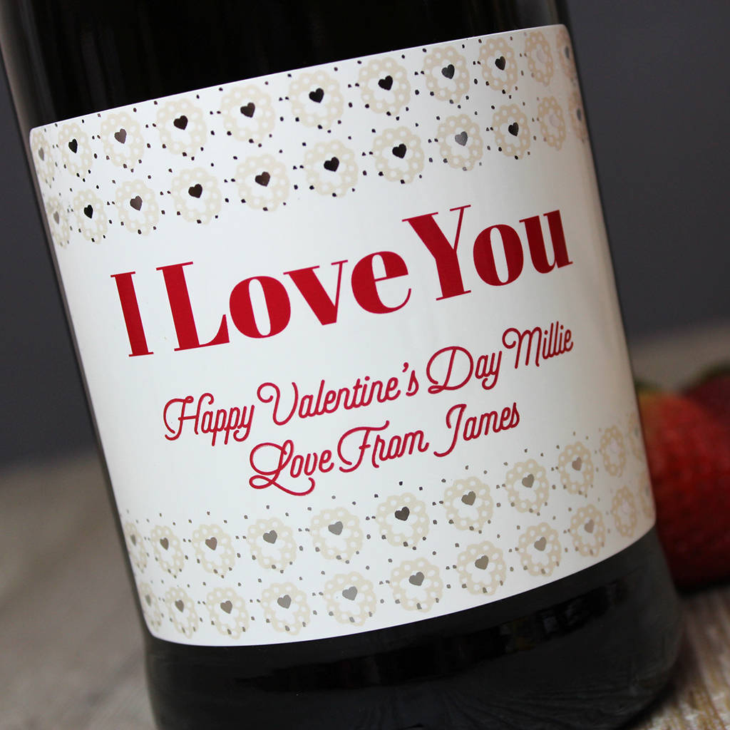 Personalised Valentine Prosecco Gift Box