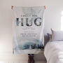 Personalised 'Hug Across The Miles' Winter Blanket, thumbnail 1 of 5