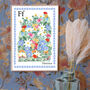 F Is Flor Flowers Print, thumbnail 1 of 4