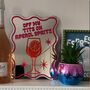 Wavy Edge Aperol Spritz Mirror, thumbnail 4 of 5
