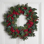Oversized Red Berry Christmas Wreath, thumbnail 3 of 3