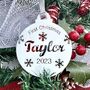 Baby's First Christmas Personalised Bauble, Baby Gift, thumbnail 2 of 12