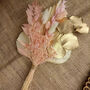 Pink And Gold Dried Flower Bouquet, thumbnail 1 of 3