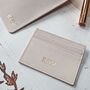 Personalised Pink Leather Card Holder, thumbnail 3 of 5