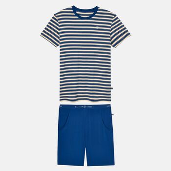 Men's 'Sandstone' Bamboo Short Pyjama Set, 5 of 7