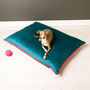Charley Chau Velour Contrast Dog Bed Mattress, thumbnail 2 of 8