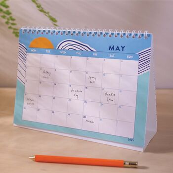 Academic Year Desk Calendar 2024 2025 | Tidal Waves, 5 of 6