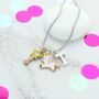 Magic Unicorn Personalised Necklace, thumbnail 1 of 2