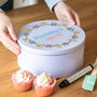 Personalised Floral Cake Tin, thumbnail 1 of 3