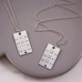 Important Dates Necklace In Sterling Silver, thumbnail 4 of 9