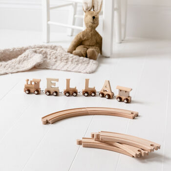 Engraved Christmas Wooden Name Train Set, 10 of 12