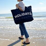 Personalised Holidays Giant Shopping And Beach Bag, thumbnail 1 of 4