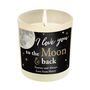 Personalised 'Moon And Back' Vanilla Scented Jar Candle, thumbnail 4 of 4