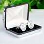 Personalised Ten Year Wedding Anniversary Cufflinks, thumbnail 3 of 6