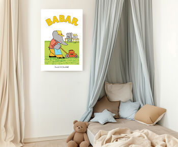 Babar The Elephant Gardening Art Print, 2 of 4