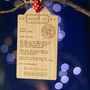 Bespoke Baby's First Christmas Wooden Tag Decoration, thumbnail 3 of 5