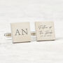 Personalised Father Of The Bride Cufflinks Gift, thumbnail 1 of 4