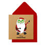 Christmas Groovy Santa Pack Of 10 Kids Cards, thumbnail 3 of 3