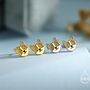 Sterling Silver Corgi Stud Earrings, thumbnail 5 of 12