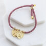 Personalised Gold Plated Hearts Friendship Bracelet, thumbnail 4 of 7