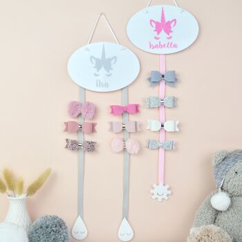 Personalised Hair Bow Holder Bows, 4 of 9