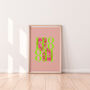 Leo Zodiac Typography Print, thumbnail 2 of 6