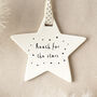 Ceramic 'Reach For The Stars' Hanging Star, thumbnail 1 of 2