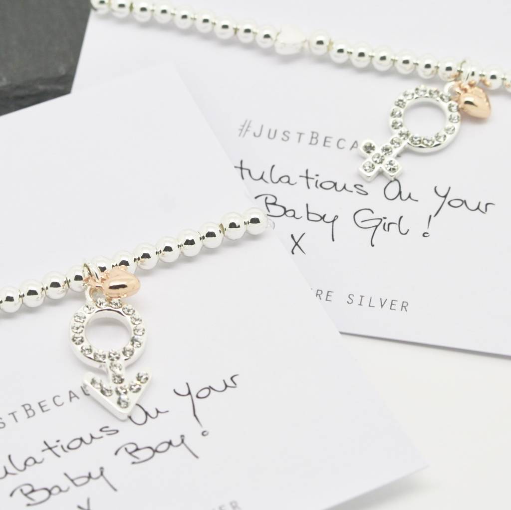 new baby charm bracelet by by poppy | notonthehighstreet.com