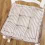 Vintage Striped Dining Chair Box Cushions, thumbnail 4 of 7