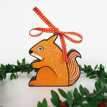 Fox, Badger And Squirrel Christmas Tree Decorations, 5 of 8