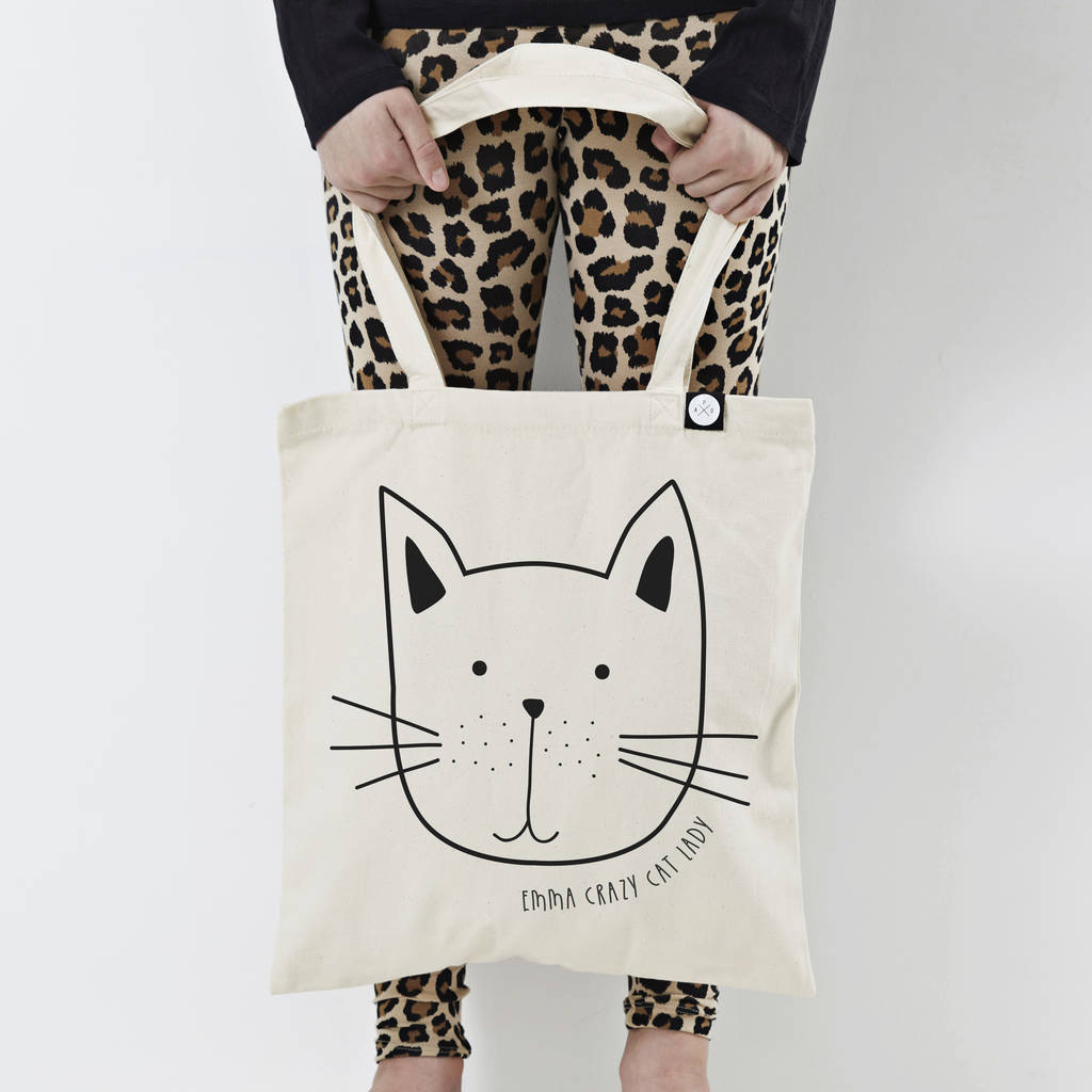 Personalised 'Cat' Bag By A Piece Of | notonthehighstreet.com