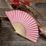 Personalised Silk Hand Fan Various Colours, thumbnail 6 of 12