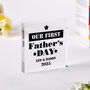 Personalised First Father’s Day Plaque From Baby, thumbnail 1 of 4
