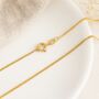 9ct Yellow Gold Medium Diamond Cut Curb Chain – 16in To 24in, thumbnail 1 of 10
