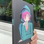 Personalised Anime Girl Hardback Journal Notebook, thumbnail 1 of 6