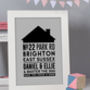 Personalised Family Home Typography Print, thumbnail 3 of 5