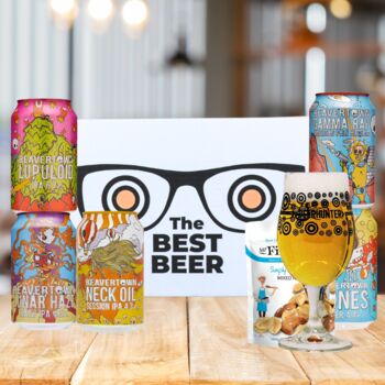 Beavertown Brewery Craft Beer Gift Set With Glass And Snack Five Can, 2 of 6