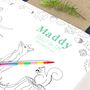 Personalised Woodland Animal Wedding Colour In Placemat, thumbnail 2 of 2