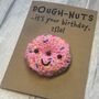 Personalised Doughnuts Donut Crochet Birthday Card Handmade, thumbnail 3 of 10