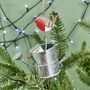 Personalised Robin Watering Can Christmas Bauble, thumbnail 2 of 3