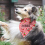 Hot Sauce Valentine's Dog Bandana, thumbnail 2 of 3