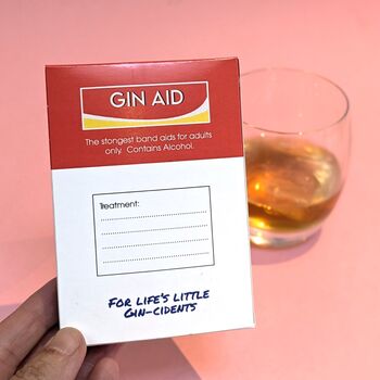 Flavoured Gin, Gin Cident Band Aid Joke Box, 2 of 2