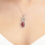 Real Flower Poppy Celtic Knot Pendant | Handmade Sterling Silver, thumbnail 1 of 12