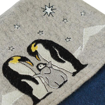 Penguins And Chick Christmas Stocking, 4 of 4