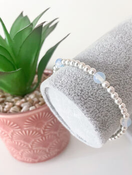 Handmade Opalite Beaded Bracelet, 3 of 4