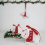 Polar Bear In Festive Jumper Christmas Tree Decoration, thumbnail 6 of 8