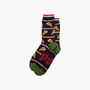 Pizza Slice Bamboo Socks In Black, thumbnail 3 of 4