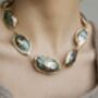 Ula 18 K Gold Plated Abalone Necklace, thumbnail 5 of 5