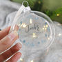 Personalised Baby's '1st Christmas' Flat Bauble, thumbnail 1 of 5
