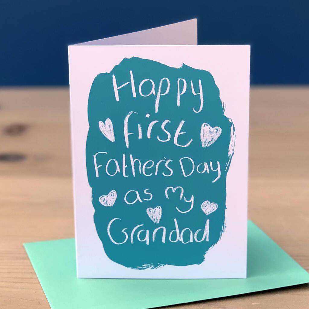 First Father's Day As My Grandad Card By Alexia Claire 